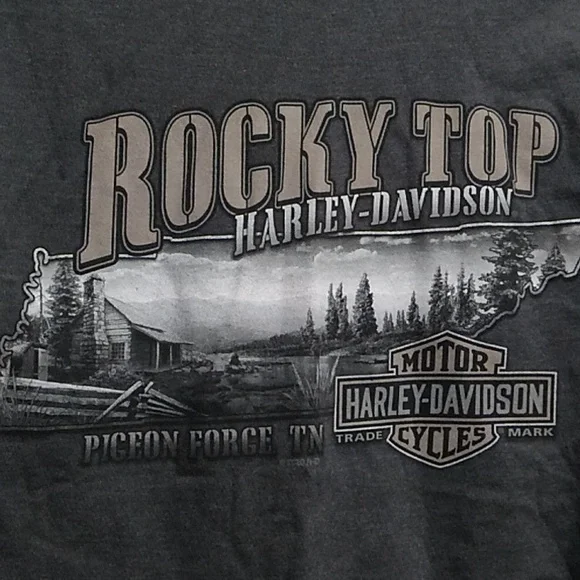 SALE! Harley Davidson Motorcycle Rocky Top Pigeon ForgeTN Long Sleeve Tee (BX51) - Picture 11 of 16